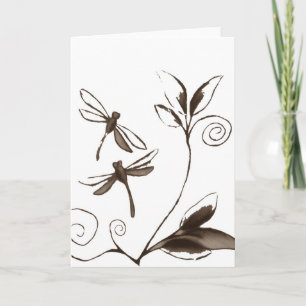 Libelle abstrakt feiertagskarte