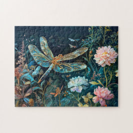 Libelle am Abend im Garten mit Peonfly und Gr Puzzle