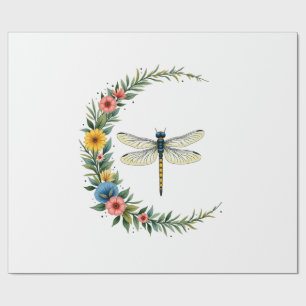 Libelle Boho Halbmond Friedenszeichen Hippie Libel Geschenkpapier