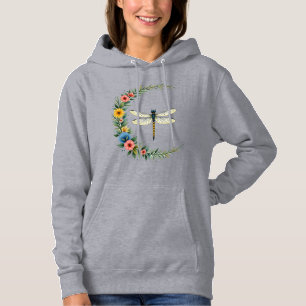 Libelle Boho Halbmond Friedenszeichen Hippie Libel Hoodie