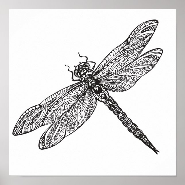 Libelle in Art 2 Poster (Vorne)
