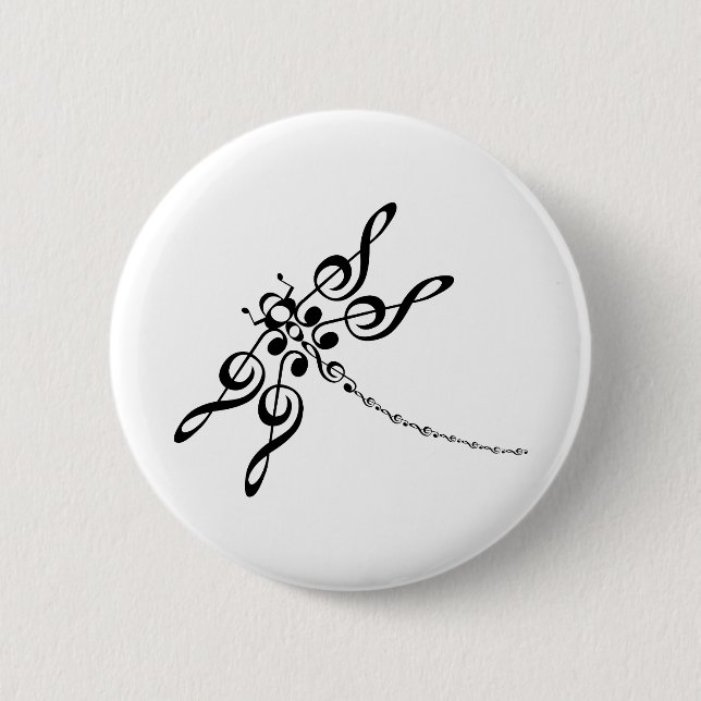 Libelle in den Höhen Button (Vorderseite)