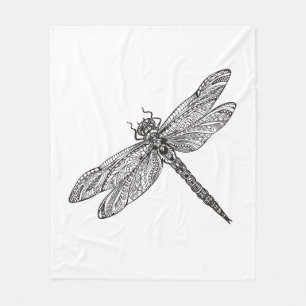 Libelle in der Art Fleecedecke