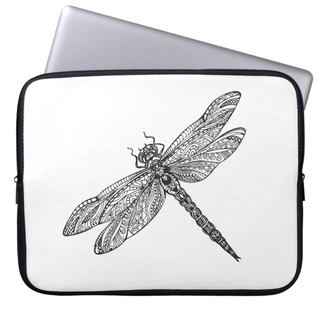 Libelle in der Art Laptopschutzhülle (Vorderseite)
