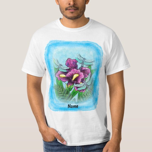 Libelle Iris  T-Shirt (Vorderseite)