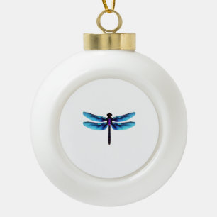 Libelle Keramik Kugel-Ornament