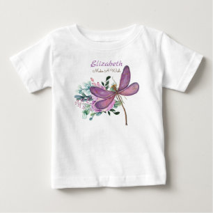 Libelle Mach Ein Wunsch Lila NAMED Geschenk Für Ne Baby T-shirt
