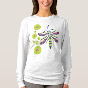 Libelle mit Blumen T-Shirt