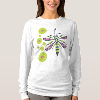Libelle mit Blumen T-Shirt