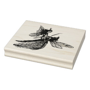 Libelle mit Fee Gummistempel