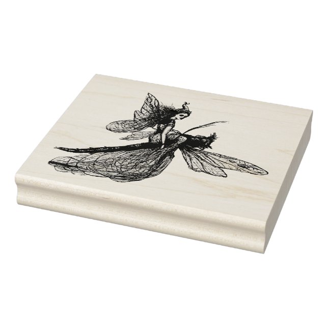 Libelle mit Märchen Gummistempel (Stempel)