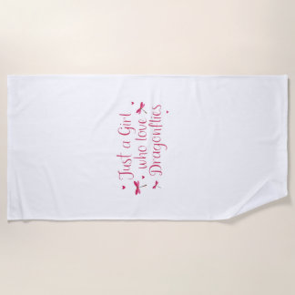 Libelle Nur Ein Mädchen Das Libellen Liebt T-Shirt Strandtuch