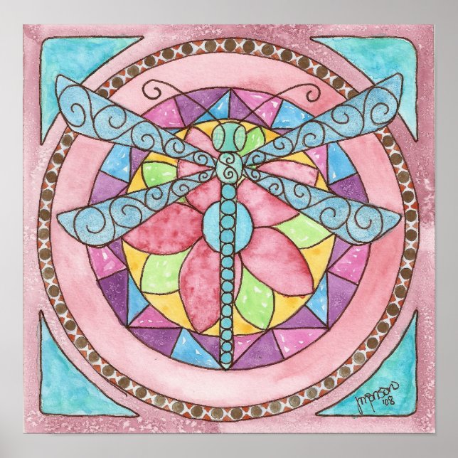 Libelle Poster (Vorne)