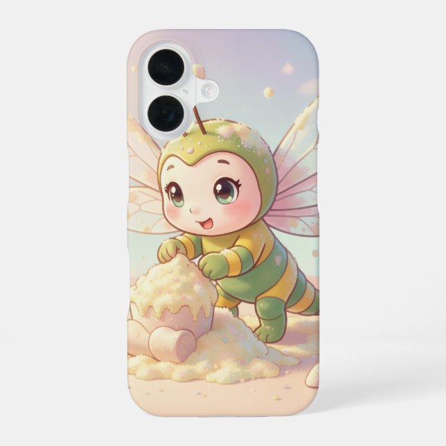 Libelle – Sternennektar der stillen Nacht iPhone 16 Hülle (Rückseite)