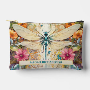 Libelle und Wildblumen mit geringem Namen Zubehörtasche