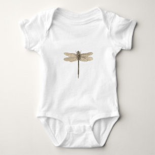 Libelle Vintage Antik Klassik Natur Baby Strampler