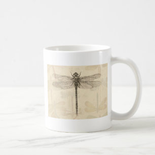 Libelle Vintage Antik Klassik Natur Kaffeetasse
