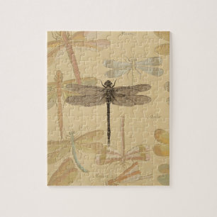 Libelle Vintage Antik Klassik Natur Puzzle