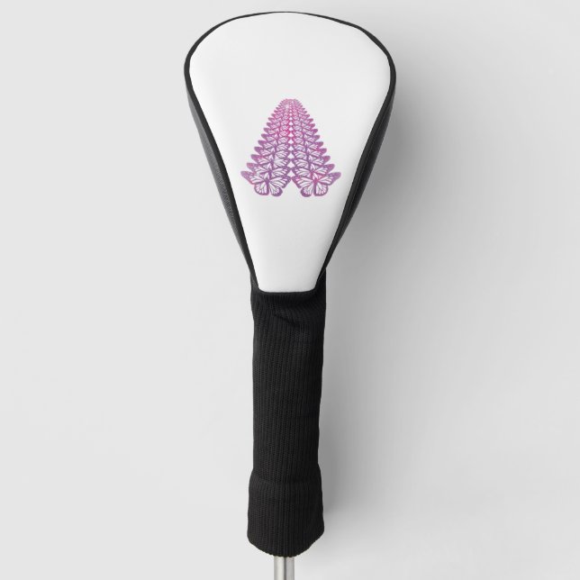 Libelle-Weihnachtsbaumschmetterling Golf Headcover (Vorderseite)