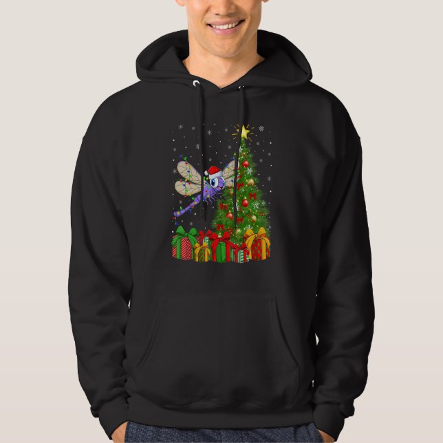 Libelle Weihnachtsfeiertag Weihnachten Santa Libel Hoodie (Vorderseite)