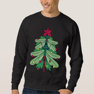 Libelle Weihnachtsmann Hut Libelle Weihnachtsbaum Sweatshirt