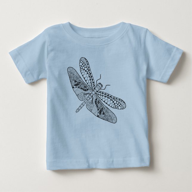 Libelle Zendoodle Baby T-shirt (Vorderseite)