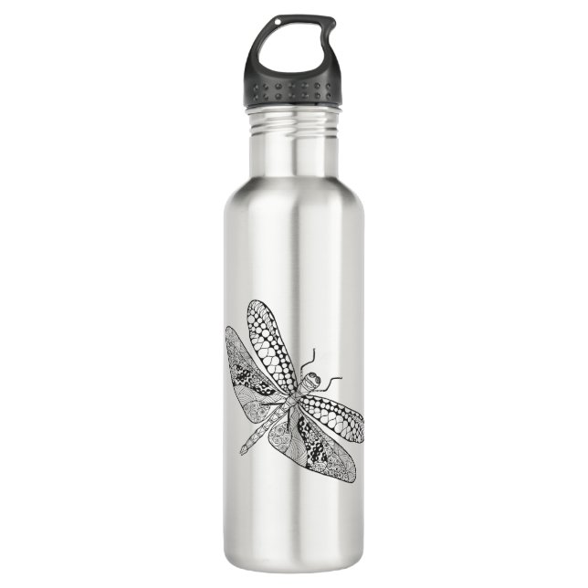 Libelle Zendoodle Trinkflasche (Vorderseite)