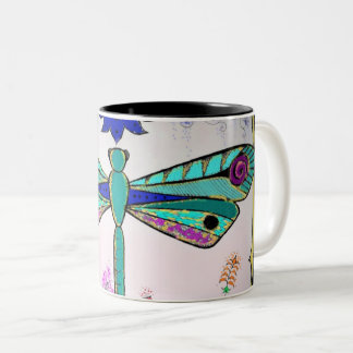 Libelle Zweifarbige Tasse