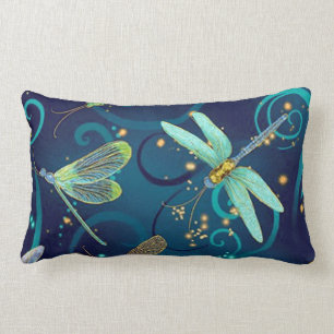 Libellen Aquamarin Lendenkissen