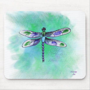 Libellen-Aquarell Mousepad