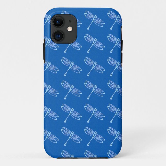 Libellen, blass auf Denim Blau Case-Mate iPhone Hülle (Rückseite)