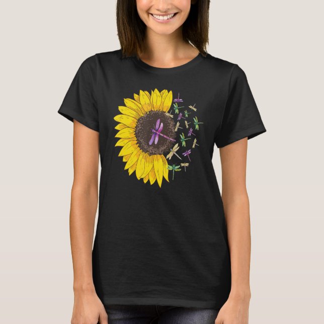 Libellen-Blume T-Shirt (Vorderseite)