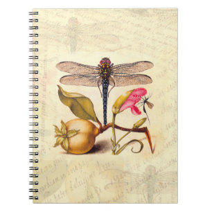 Libellen-Botanische-Natur-Wildlife-Hoefnagel-Kunst Notizblock