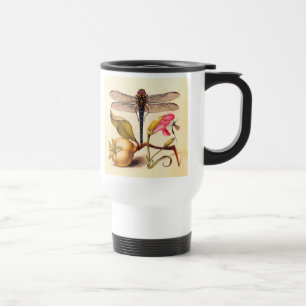 Libellen-Botanische-Natur-Wildlife-Hoefnagel-Kunst Reisebecher