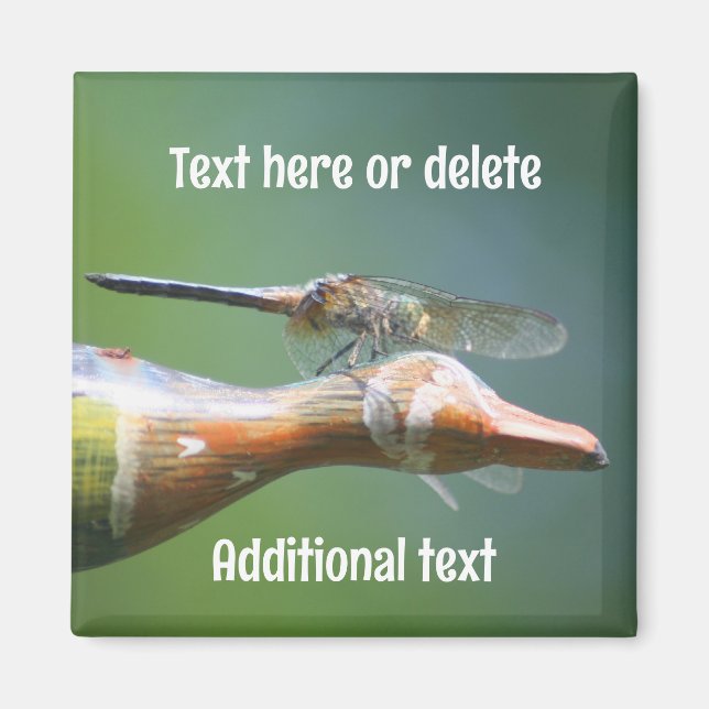 Libellen-Copilot-Natur-Personalisiert Magnet (Vorne)