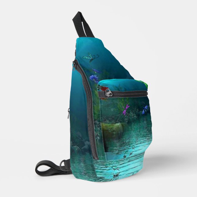 Libellen Crossbody Bag (Linke Seite)