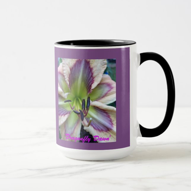 ` Libellen-Dämmerungs-' Taglilie Tasse (Rechts)