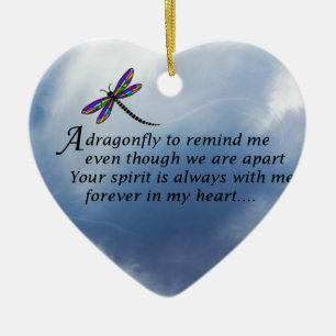 Libellen-Denkmal-Gedicht Keramik Ornament