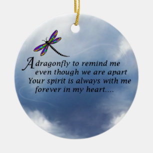 Libellen-Denkmal-Gedicht Keramikornament