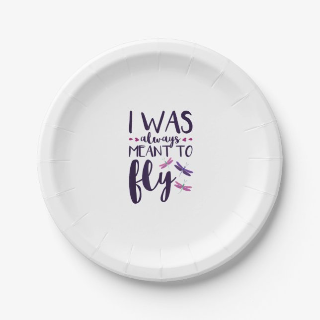 Libellen, die ich immer wollte, um Drachenfliegen  Pappteller (Vorderseite)