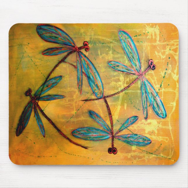 Libellen-Dunst Mousepad (Vorne)