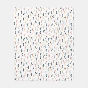 Libellen durch Origami Drucke Fleecedecke