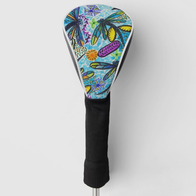Libellen-Fantasie  Golf Headcover (Vorderseite)