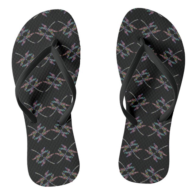 Libellen Flip Flops (Fußbett)