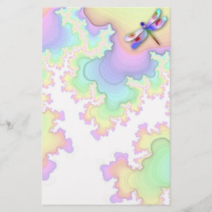 Libellen-Fraktal-Briefpapier Briefpapier