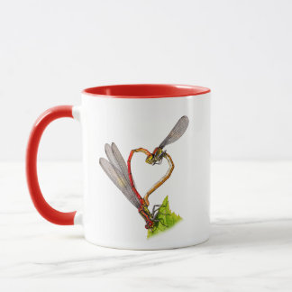 Libellen-Herz-Natur-Kunst Mädchen Hoodie Tasse