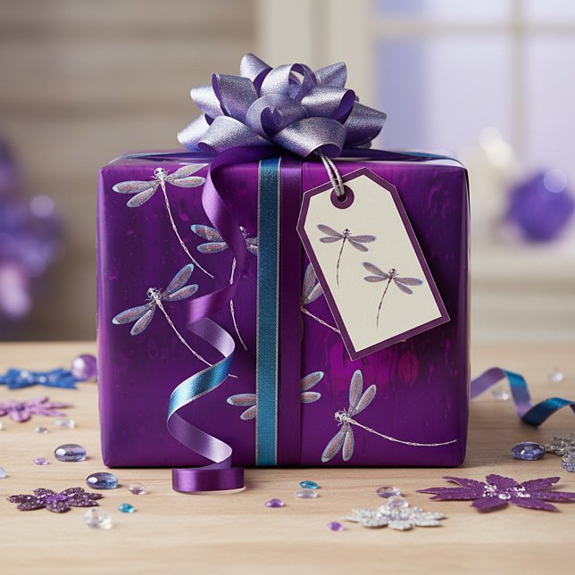 Libellen im Wasser Geschenkpapier (Von Creator hochgeladen)