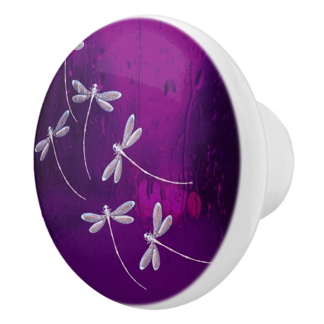 Libellen im Wasser Keramikknauf (Rechts)