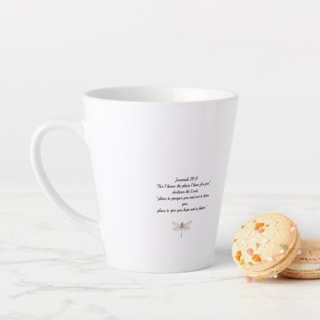 Libellen-Lattentasse  Milchtasse (Beispiel)