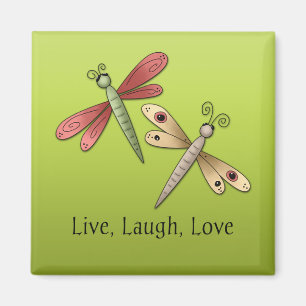 Libellen-Livelachen-Liebe-Magnet Magnet